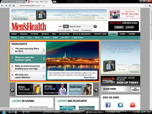 Men's Health featured articles highlights Image