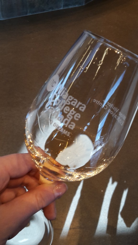 Ice wine in a wine college, Niagara region