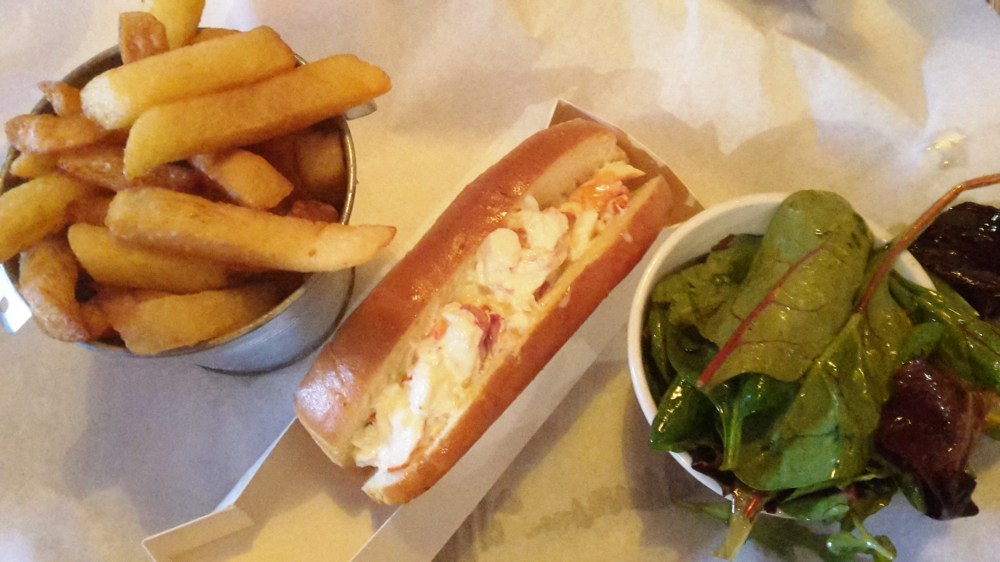 Lobster rolls and chips at Big Easy, Chelsea