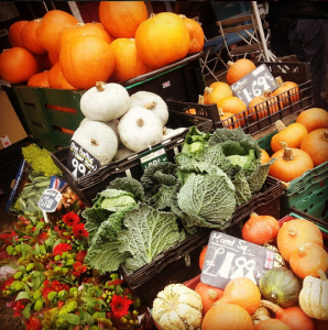 Pumpkins and squashes at Fiveways Fruits, Brighton