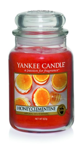 Yankee Candle Harvest Time Honey Clementine candle