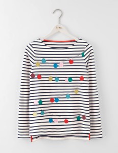 Boden Christmas Breton jumper