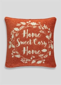 Home Sweet Cosy Home chenille cushion