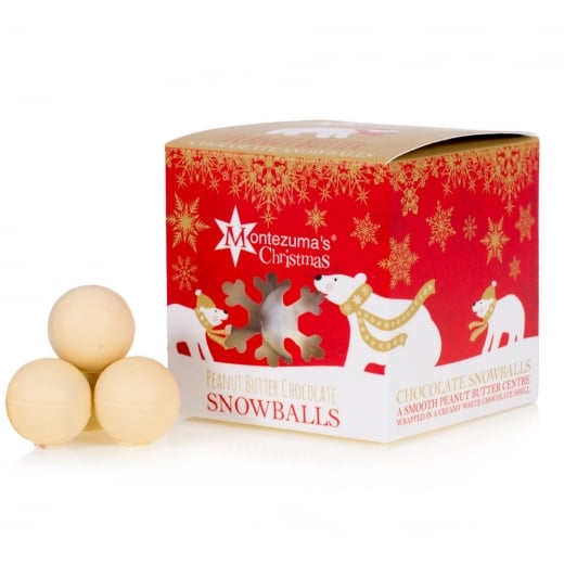 Montezuma's Peanut Butter Chocolate Snowballs