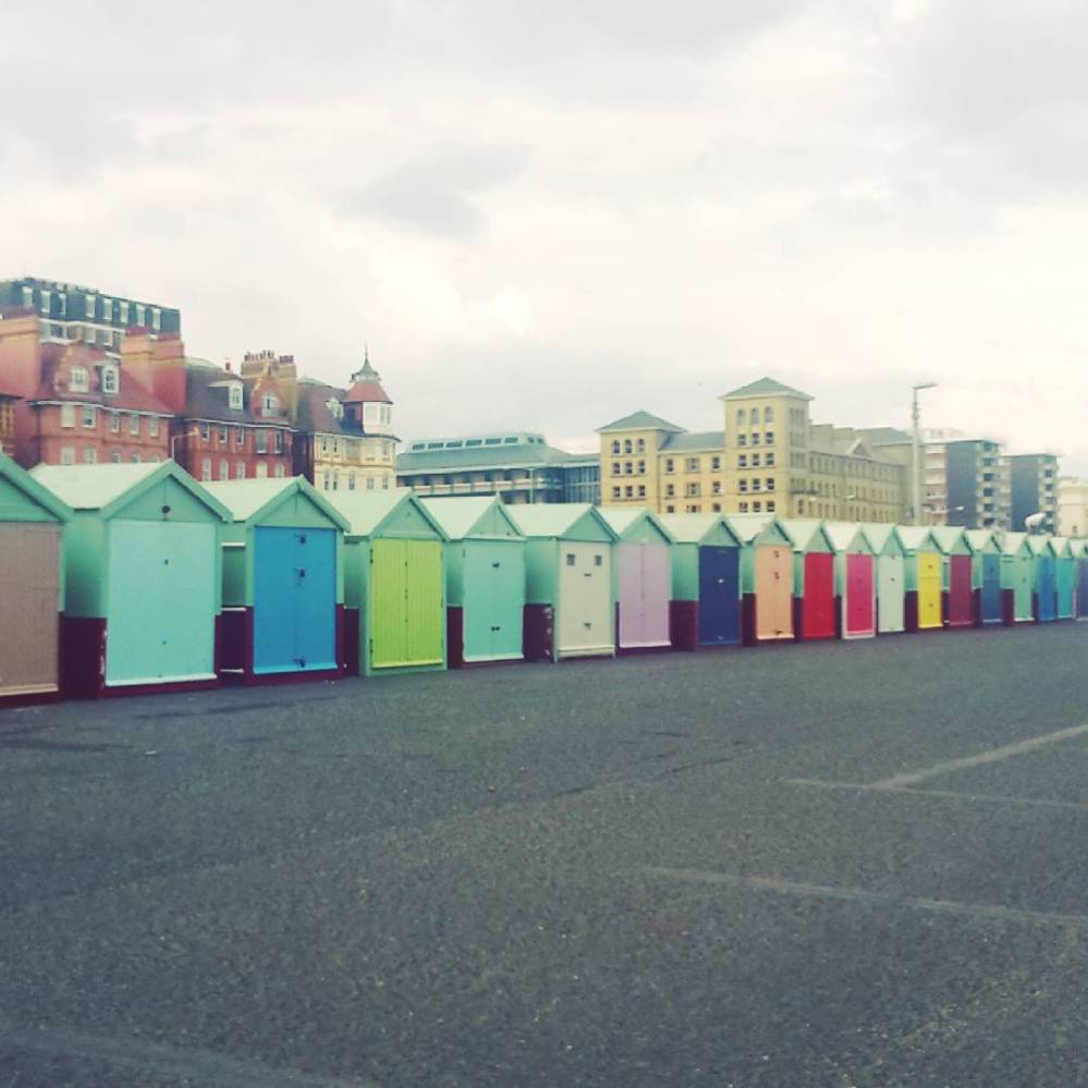Beach huts on Hove promenade